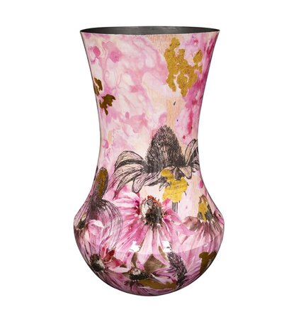 Vaas polly pink d35h60cm