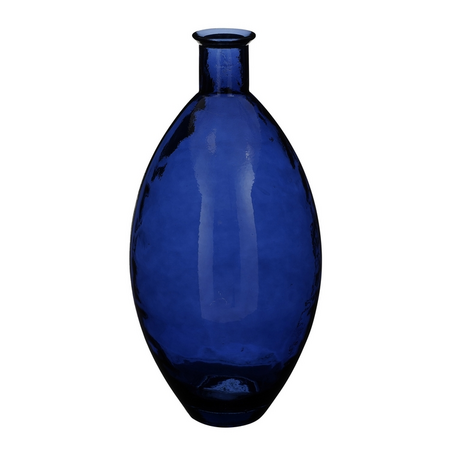 Vaas qin d29h59cm blauw