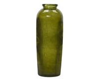 Vaas recycled glas d30h70cm groen