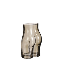 Vaas silhouette l12b9h18cm bruin