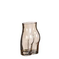 Vaas silhouette l12b9h18cm roze