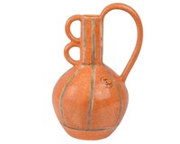 Vaas terracotta l17b12h28cm oranje