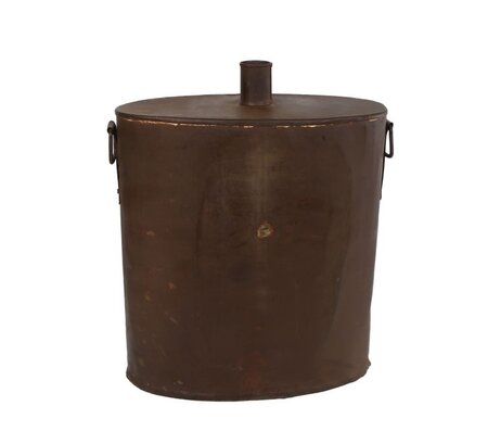 Vaas veldfles metaal l27b13h34cm