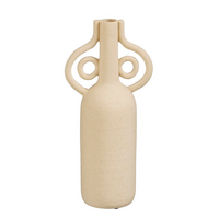 Vaas ymke l16b10h33.5cm beige