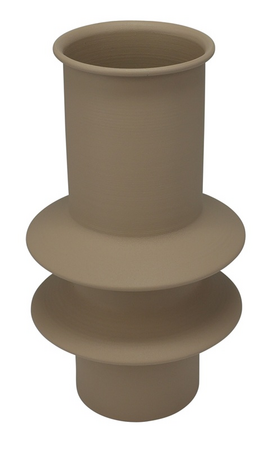 VAAS ZINK 14X25CM ZAND