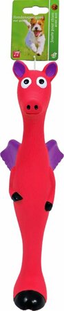 Varken latex met vleugels 25cm roze