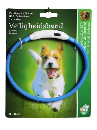 Veiligheidshb. led 30-40cm blauw