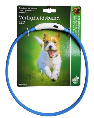 Veiligheidshb. led 50-65cm blauw