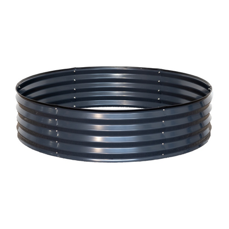 Verhoogd tuinbed rond antraciet s