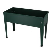 Verhoogde kweekbak metaal groen s