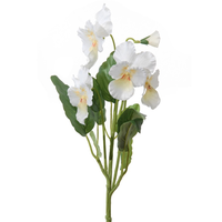 Viooltjesteel l40cm wit (Zijde-bloem)