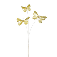 Vlindertak l73b25h5cm goud