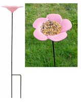 Voederschaal op steker malva l75cm