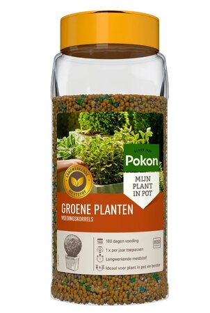 Voedingskorrels groene planten 800g