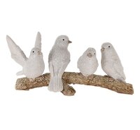 VOGELS OP TAK 16X7X7CM WHITE