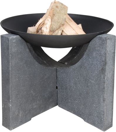 Vuurschaal granito voet d68h46.5cm