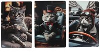 Wandbord gentlemen cat 20x30x1cm per stuk