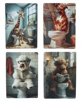 Wandbord metaal 20x30x1cm