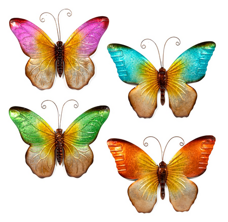Wanddeco mtl vlinder 32x24cm a4