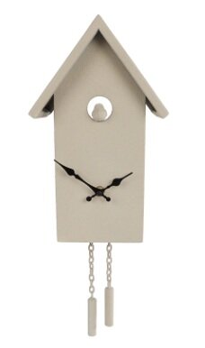 Wandklok koekoek mtl 42x8x9cm creme