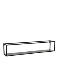 Wandrek l76b12.5h15cm zwart