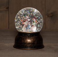 Waterbol/sneeuwpop d11h14cm b.o.