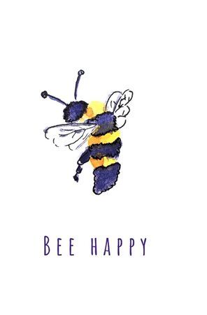 Wenskaart grow bee happy