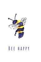 Wenskaart grow bee happy
