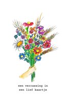 Wenskaart grow boeketje