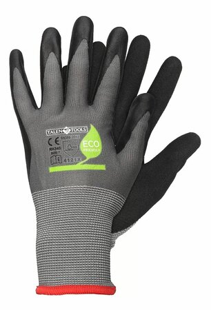 Werkhandschoen gereycled latex s