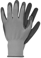 Werkhandschoenenlatex grijs s
