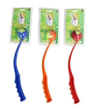 Werpstok mini 38cm+tennisbal 5cm