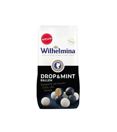 Wilhelmina drop&mint ballen 200g