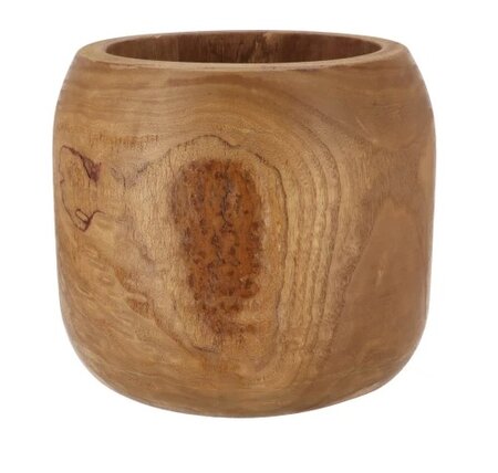 WOODY NATURAL POT 23X23X18CM