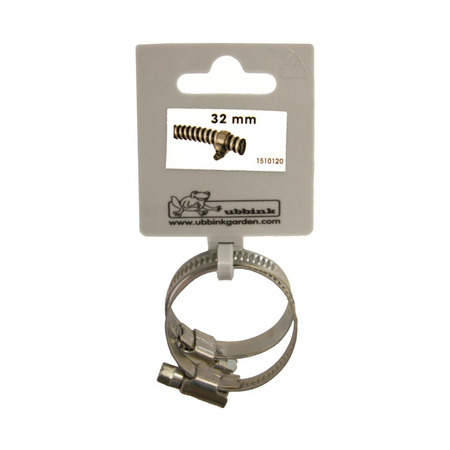 Wormslangklem verzinkt 32mm set a 2 - afbeelding 1