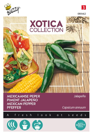 Xotica peper jalapeno 2.5g - afbeelding 1