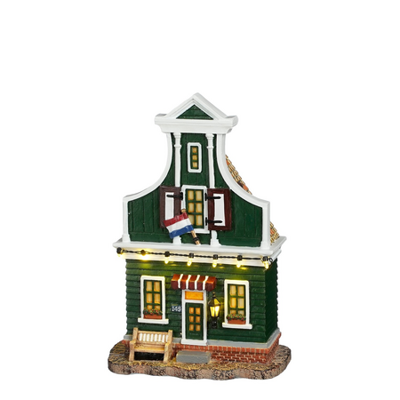 Zaanse schans facade 3 battery operated - l15xb8xh23cm - afbeelding 1