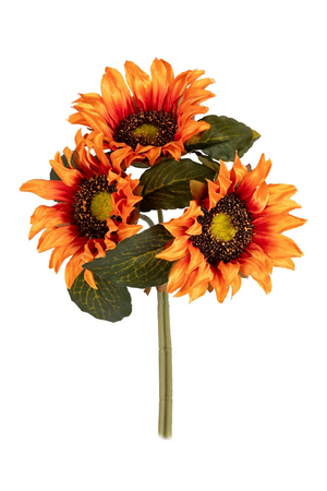 Zonnebloem bundel h28cm oranje